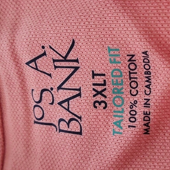 1146- Jos. A. Bank Taylored Fit Solid Pique Size 3XLT NWT - Picture 5 of 10